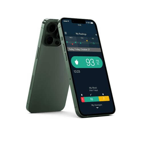 顯示 Contour Diabetes 的手機